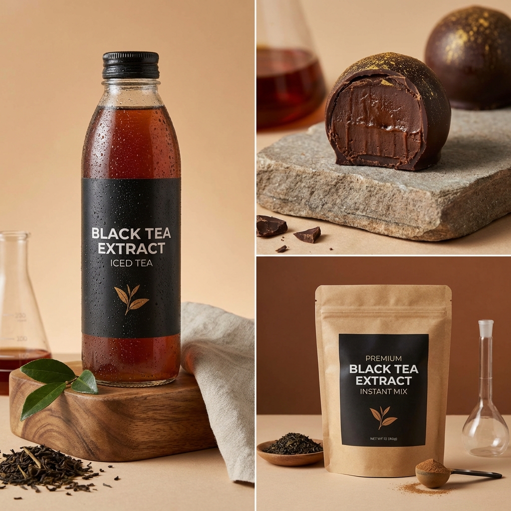 Tea Extract Applications Collage